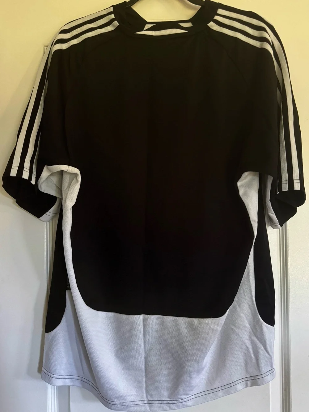 Adidas Men’s Large Black White Climalite Athletic Soccer Training Shirt